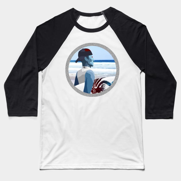 Surfer!Thrawn Circle V2 Baseball T-Shirt by SWAG77style